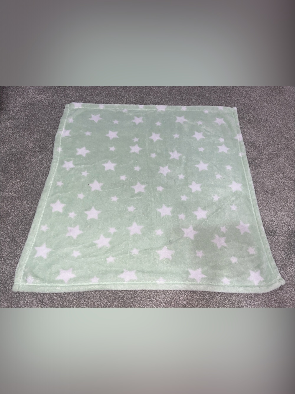 Kids Star Print Mint Green Baby Blanket - Baby Gear